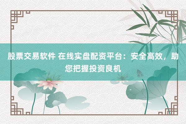 股票交易软件 在线实盘配资平台：安全高效，助您把握投资良机