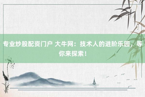 专业炒股配资门户 大牛网：技术人的进阶乐园，等你来探索！