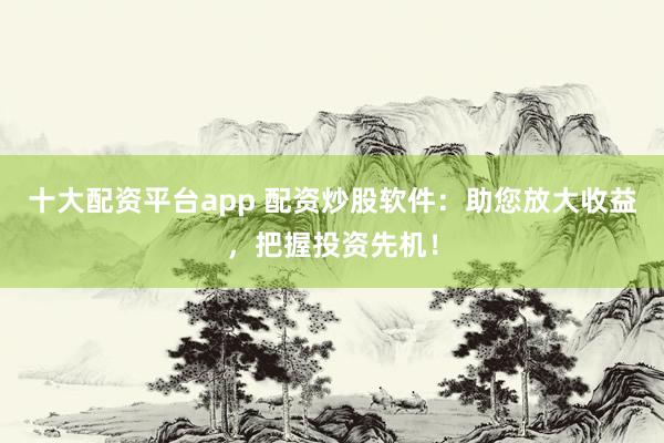 十大配资平台app 配资炒股软件：助您放大收益，把握投资先机！